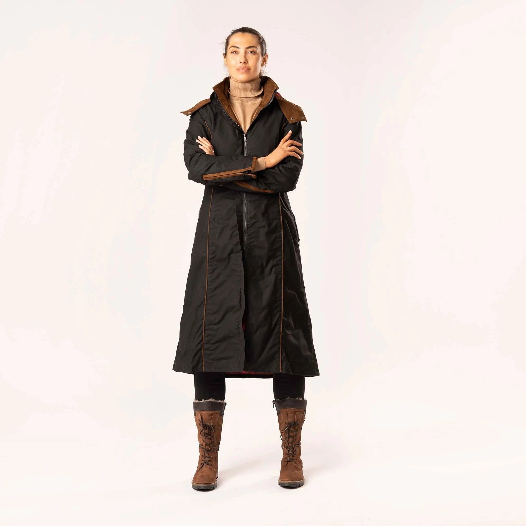 Eleanor Black Long Waterproof Coat